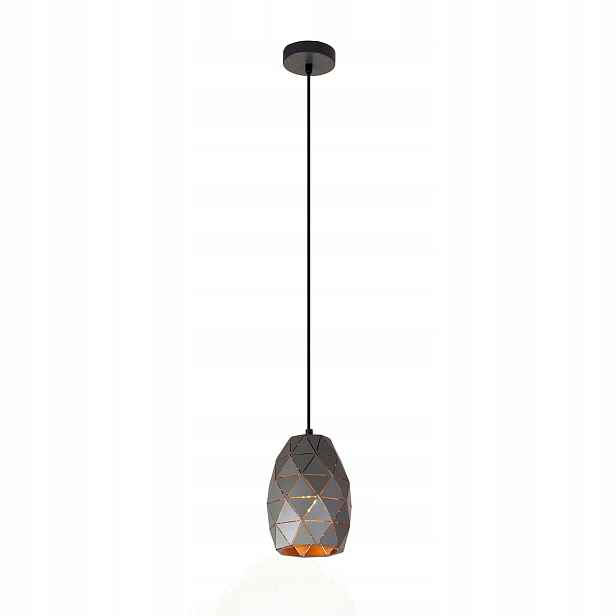 Italux Harley Závěsná lampa 1xE27 40W Grafit Zlatá Moderní