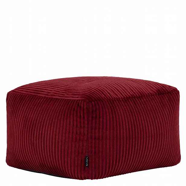 Taburet Icon Amara Burgund je výplň součástí sady do obývacího pokoje a ložnice