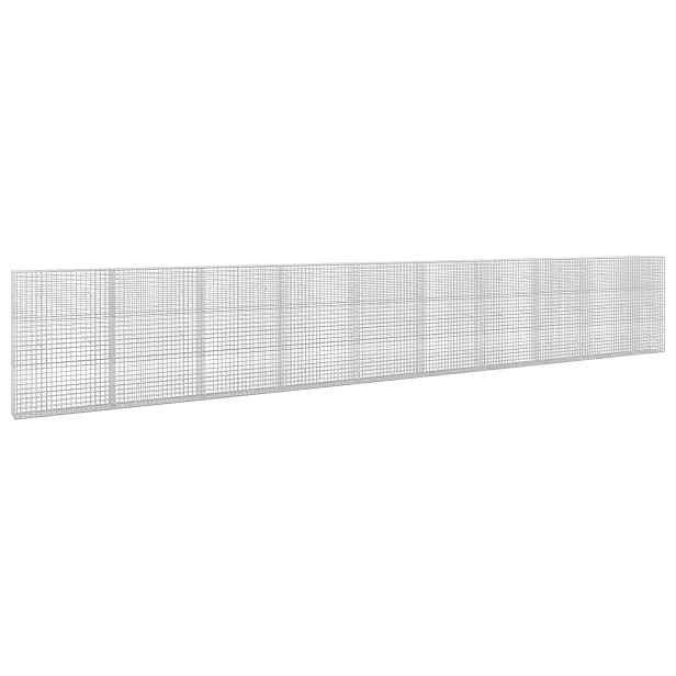 vidaXL Gabion s drátem 3,5 mm a síťkou 5x5 cm 1000x30x150 cm