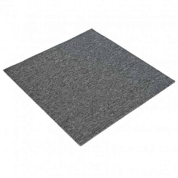vidaXL Kobercová dlaždice Středně šedá 50 x 50 cm 20 ks