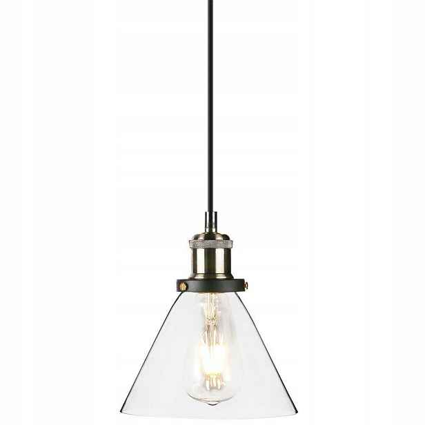 Závěsná lampa Loft Skleněná Vintage VT-7185, E27, 60 W, průhledná V-tac