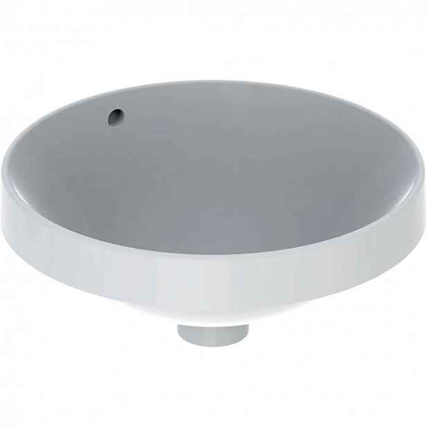 Geberit VariForm - Umyvadlo zápustné, průměr 40 cm, s přepadem, bílá 500.700.01.2