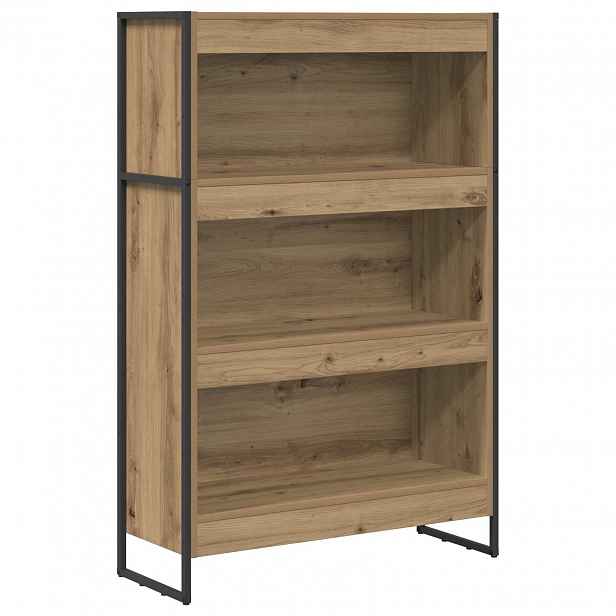 vidaXL Knihovna 80 x 30 x 121 cm Kompozitní dřevo Umělecký dub