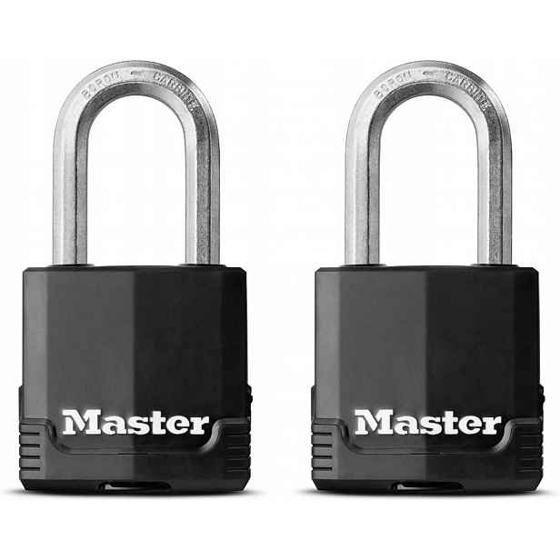 Visací zámek z vrstvené oceli Master Lock Excell 48mm (2 ks blistr)