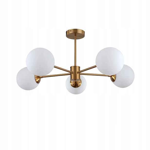 Závěsná lampa Roma 5xE14 zlatá LP-1345/5P Gd, Light Prestige