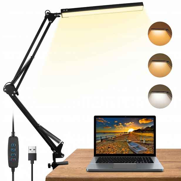10W Led stolní lampa na školní stůl Noční Lampa Kreslící, nastavitelná