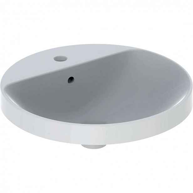 Geberit VariForm - Umyvadlo zápustné, průměr 48 cm, s přepadem, bílá 500.704.01.2