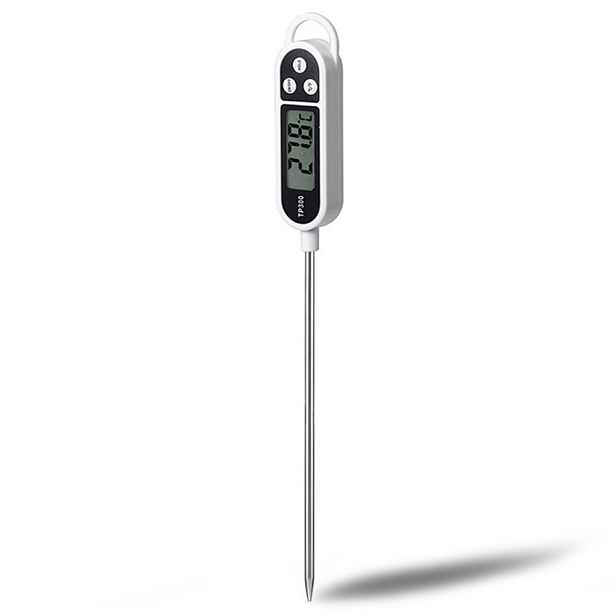 TFY AG254E Digitální LCD teploměr se sondou, bílý