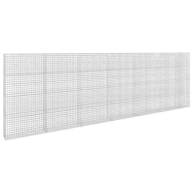 vidaXL Gabion s drátem 3,5 mm a síťkou 5x5 cm 650x30x200 cm