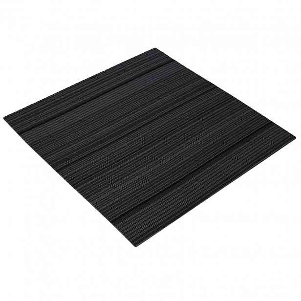 vidaXL Kobercová dlaždice Proužkovaná světle šedá 50 x 50 cm 4 ks