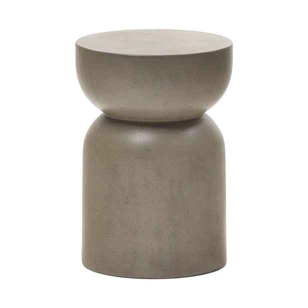 Betonový kulatý zahradní stolek ø 32 cm Garbet – Kave Home