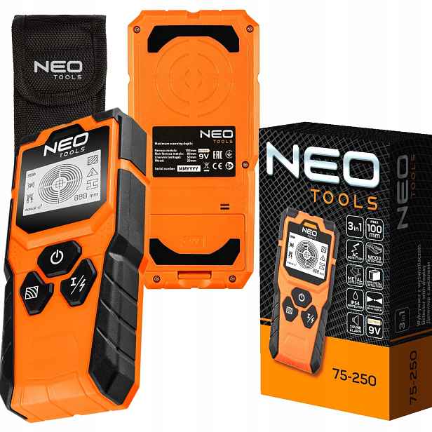 Neo Detektor s displejem, 3v1 75-250