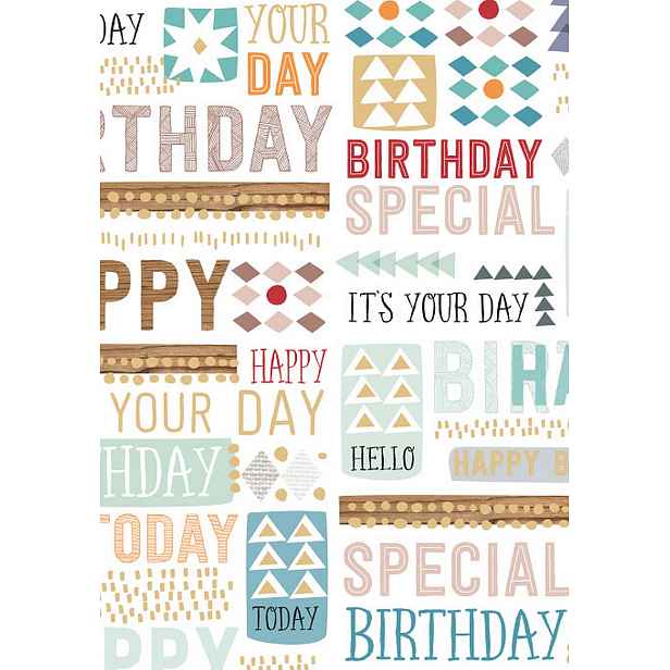 Balicí papír 70x100 cm Artebene Birthday Special