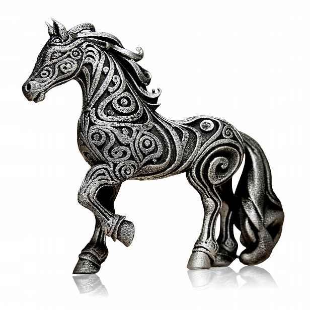 Kůň Moderní 3D dekorativní figurka do domu 20 cm Ručně malovaná