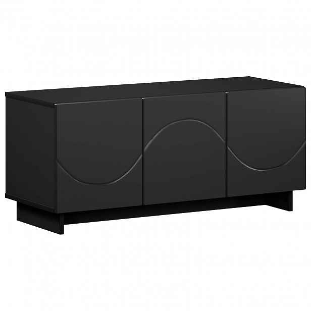 vidaXL TV stolek 90 x 34.5 x 40 cm Černá Kompozitní dřevo