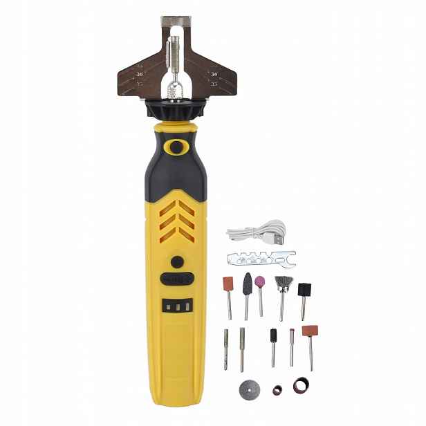 Brousek Na Řetězovou Pilu Sada 25 CM DC3.6V 5000-18000 Ot/min