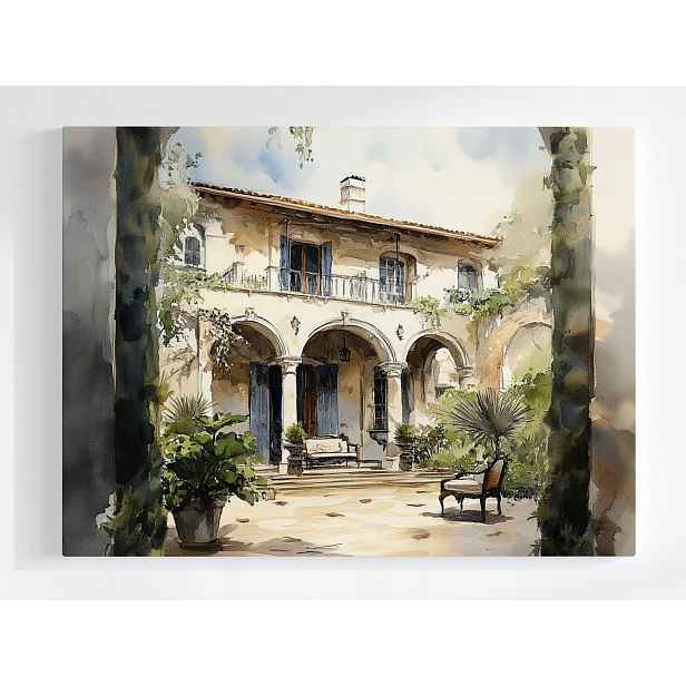 Plakát Dům Vila Rezidence Dworek Patio Itálie 100x75