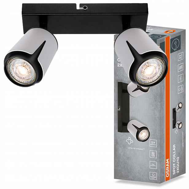 Stropní Svítidlo Nástěnné svítidlo Bodové otočné Reflektor 2x GU10 Osram