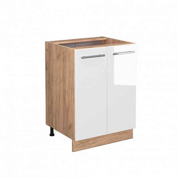 Vicco SPODNÍ SKŘÍŇKA KUCHYŇSKÉ LINKY Fame-Line Bílá vysoký lesk 60 cm bez pracovní desky