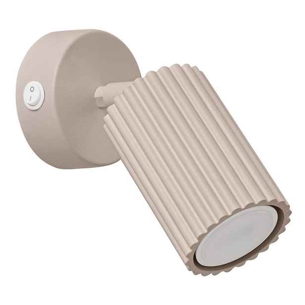 Taupe kovové bodové svítidlo 8x16 cm Gleam – Sollux