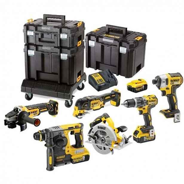 DeWALT - 13dílná sada AKU nářadí, baterií a nabíječky DCK685P3T