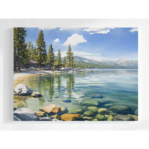 Plakát Krajina Hory Jezero Tahoe Kalifornie Nevada 100x75
