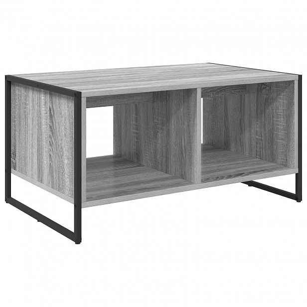 vidaXL Konferenční stolek Šedá Sonoma 80 x 50 x 40 cm Kompozitní dřevo