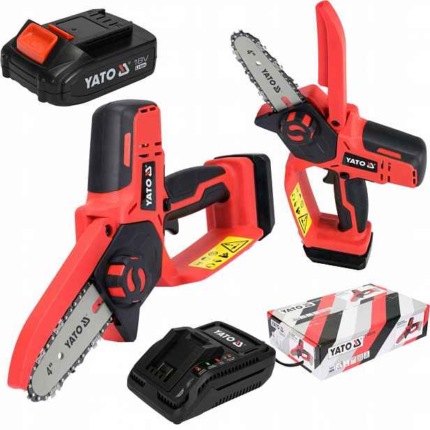Yato Řetězová Pila 4" 18V Aku 2AH Sada YT-828135