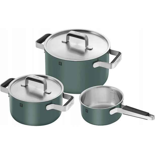 Sada Hrnců Komplet Zwilling Pure 3ks Ocelová na plyn a indukci