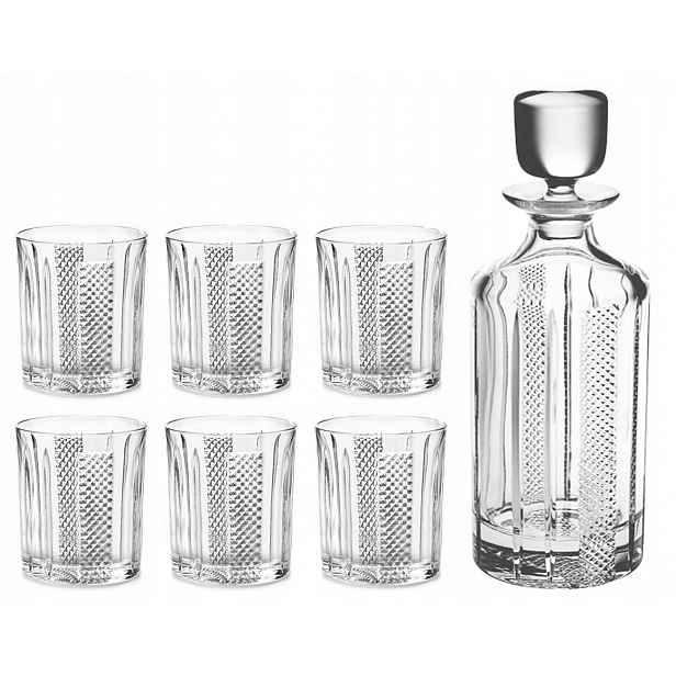 Sklenice na whisky Bohemia Choker, karafa 1+6