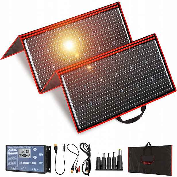 Solární panel přenosný skládací Pv Dokio Ffsp- 160W 160W kempovací ovladač