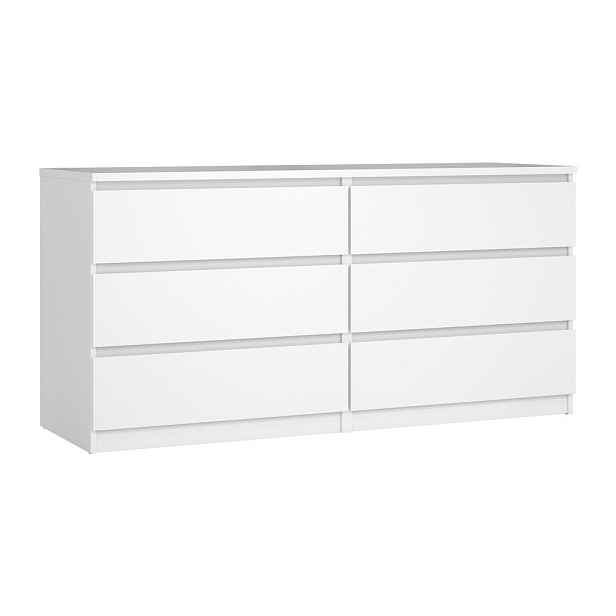 Bílá komoda 154x76x50 cm Naia – Tvilum