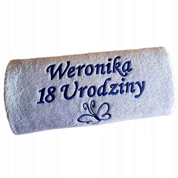 Dárek k 18. Narozeninám, osmnáctka od kmotra, kmotra, Ručník s výšivkou