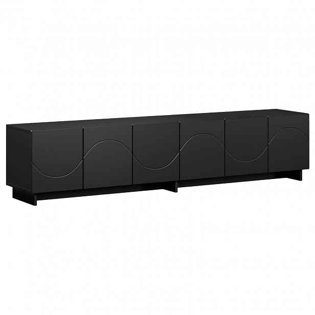 vidaXL TV stolek 180 x 34,5 x 40 cm Černá Kompozitní dřevo