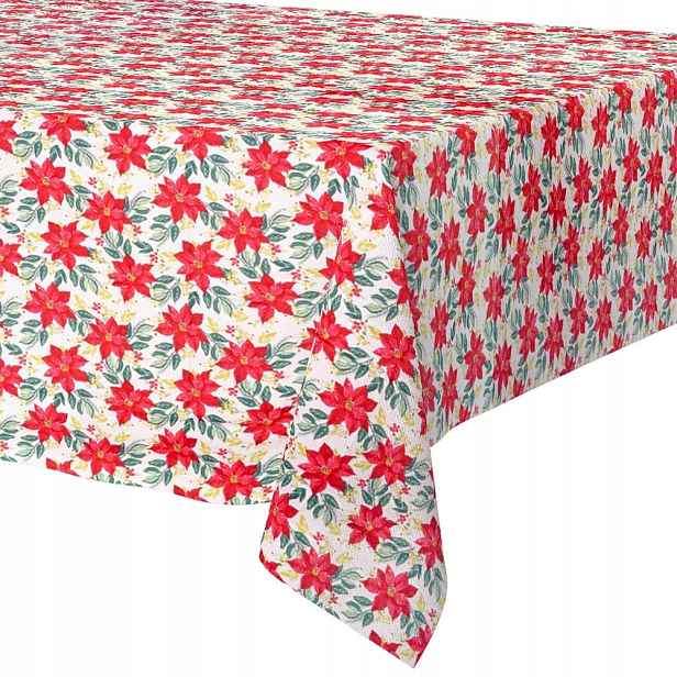 Vánoční ubrus odolný proti skvrnám 220 x 150 cm