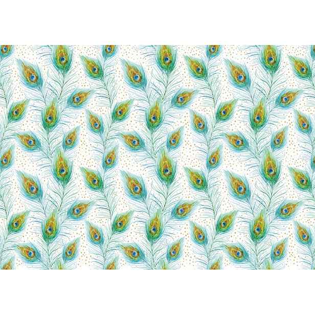 Balicí papír 50x70 cm Artebene Peacock Feather