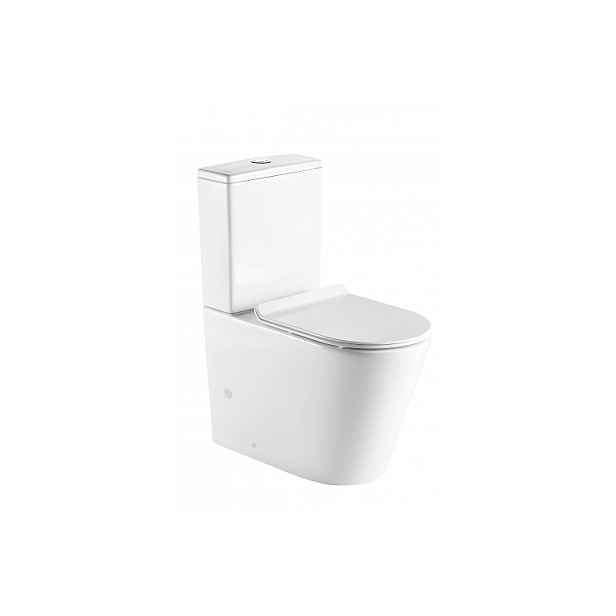 Eco produkty Robin Rimless zvýšené kombi wc 44 cm s bezokruhovým splachováním a slim sedátkem softclose