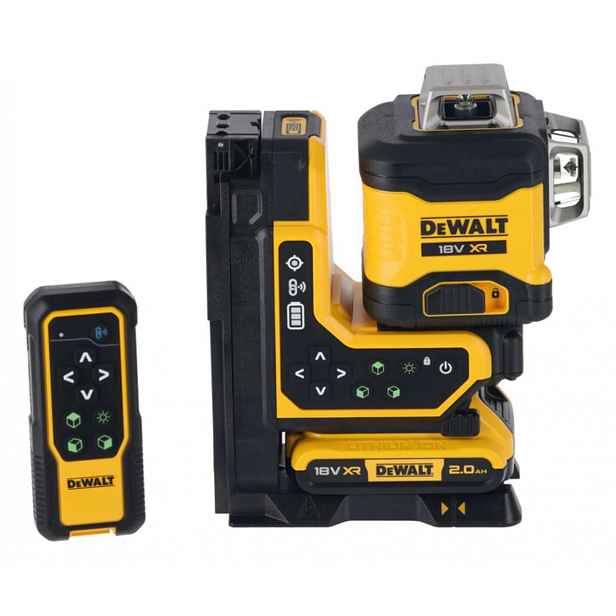 DeWALT - 18V AKU křížový laser, dosah 100 m, 1x aku 2,0 Ah XR, nabíječka DCLE34035D1