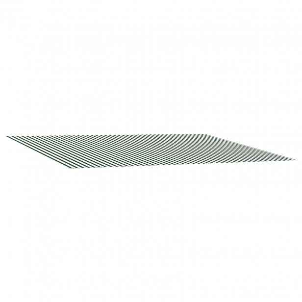 vidaXL Náhradní látka na markýzu Zelená a bílá 400 × 300 cm Polyester