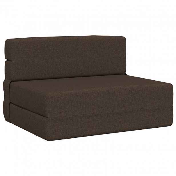 vidaXL Skládací pohovka postel Taupe 70 x 72 x 60 cm Textil