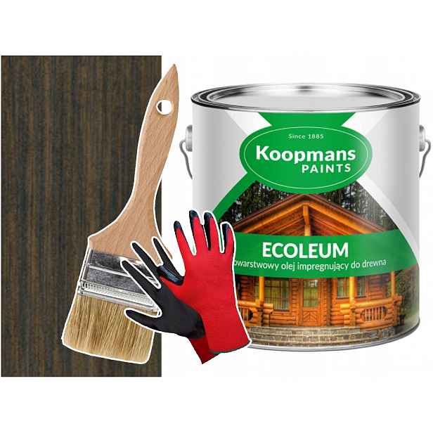 Olej na dřevo Fasády Asfaltový Šindel Ecoleum Černý 2,5L
