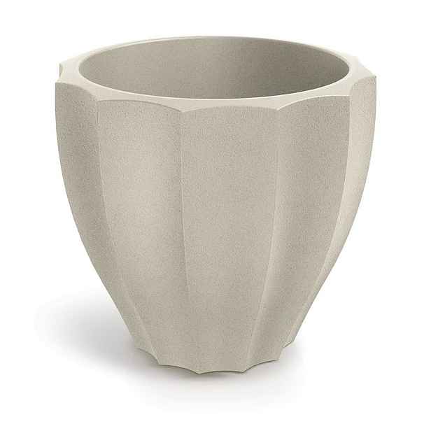 Prosperplast Plastový květináč RONAN ROUNDE pískový, varianta 40 cm