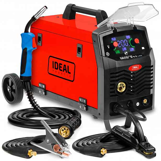 Svařovací Stroj Migomat Ideal Praktik Mig 211 Synergie Led Mma Tig 200A 230V Flux