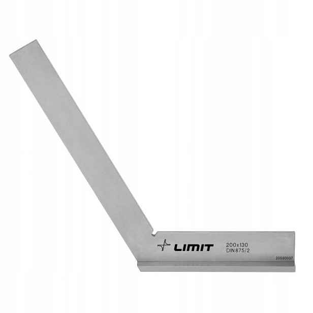 Úhelník ocelový 200x130 mm s patkou úhel 120° norma Din 875/2 Limit