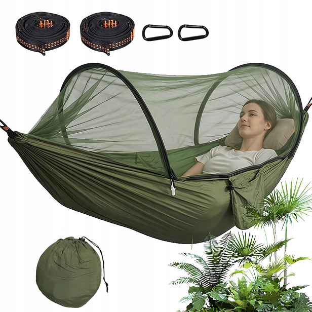 Turistická Dvoulůžková Zahradní Cestovní Houpací Síť Silný Ultralight Moskytiéra
