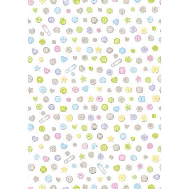 Balicí papír 70x100 cm Artebene Buttons