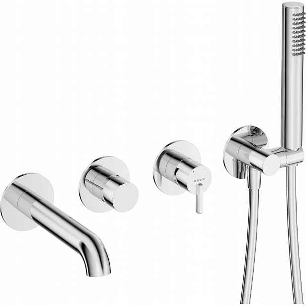 Deante Podomítková vanová baterie Silia chrom BQS_018P