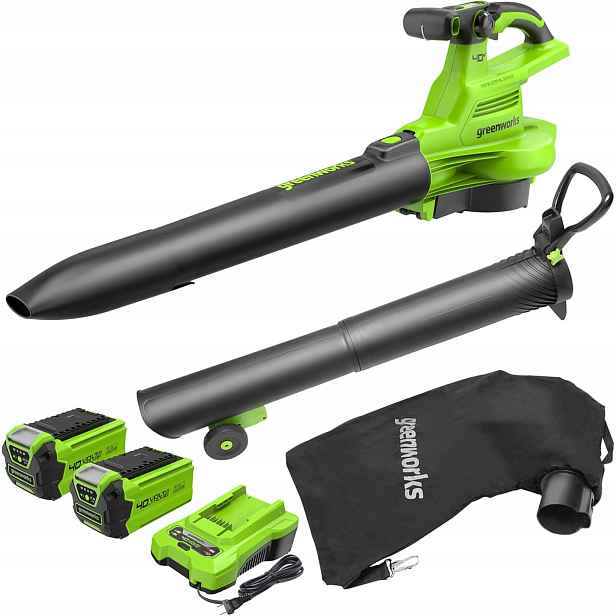 Foukač Vysavač 40 V Greenworks GD40BVIIK2X