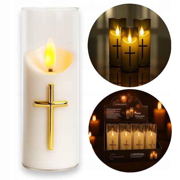 Hřbitovní Svíčka Na Hrob Led Hřbitov Moderní Na Všech Svatých, Na Baterie