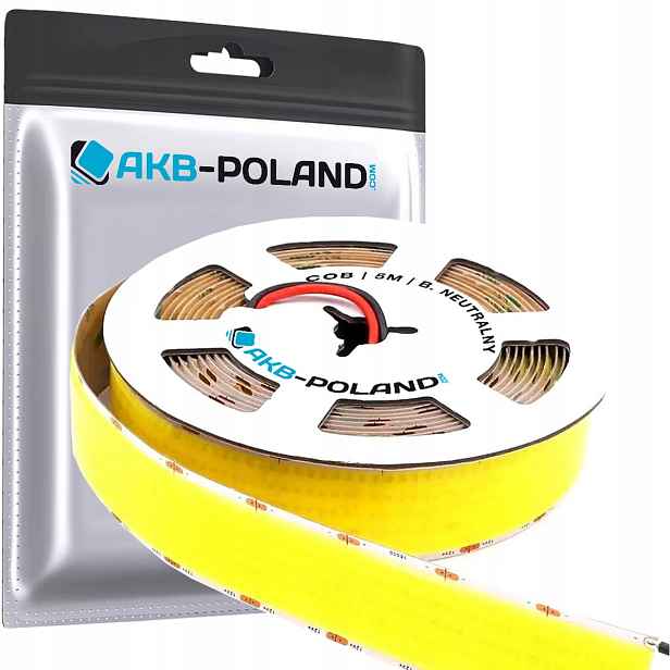 Led pásek Cob 24V Neon 8000 Diod 30MM Rolka 5M Výkon Kvalita 4000K Neutrální